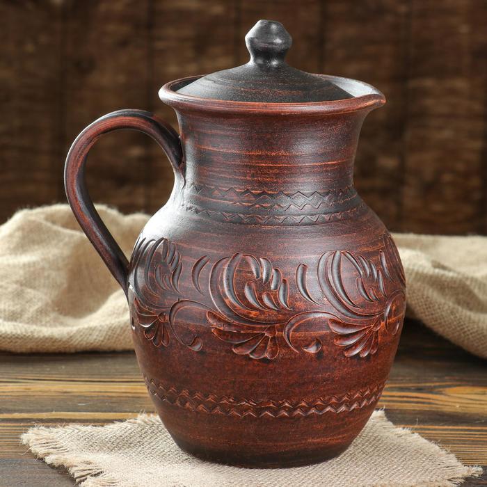 Кувшин, декор, красная глина, 2.5 л
Кувшин, декор, красная глина, 2.5 л