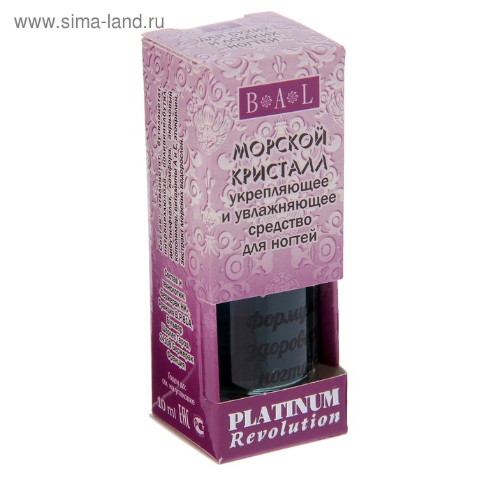 Средство для ногтей Platinum Revolution "Морской кристалл" укрепляющее, 10 мл
Средство для ногтей Platinum Revolution "Морской кристалл" укрепляющее, 10 мл