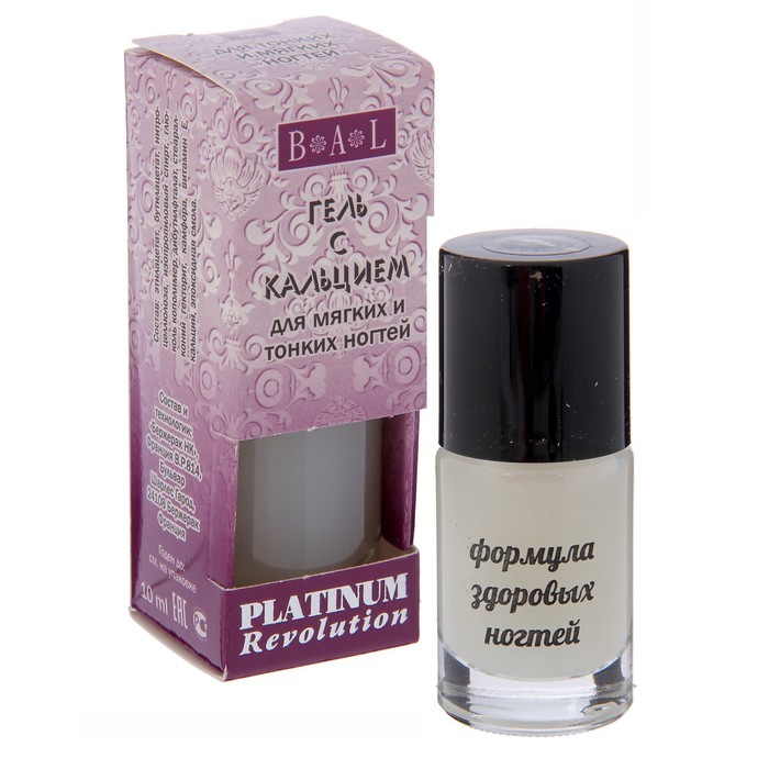 Гель для мягких и тонких ногтей Platinum Revolution с кальцием,10 мл
Гель для мягких и тонких ногтей Platinum Revolution с кальцием,10 мл