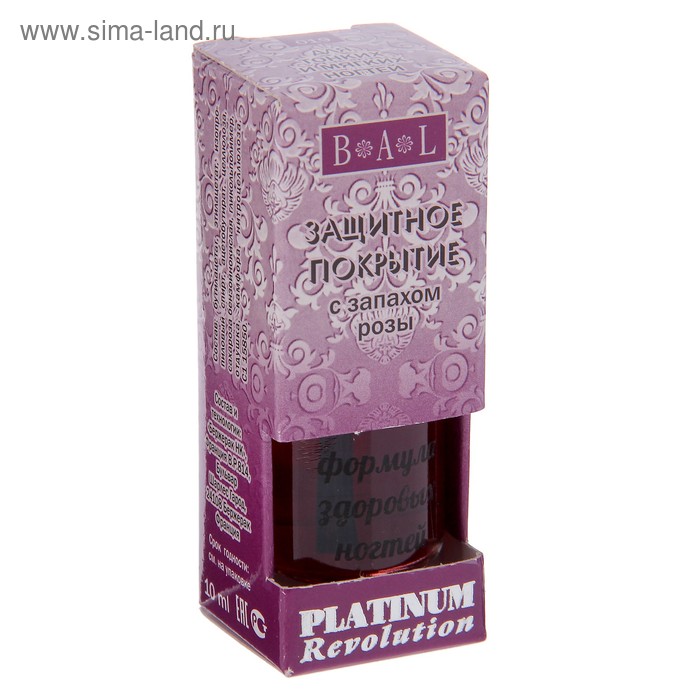 Защитное покрытие Platinum Revolution Защитное покрытие с запахом розы, 10 мл
Защитное покрытие Platinum Revolution Защитное покрытие с запахом розы, 10 мл