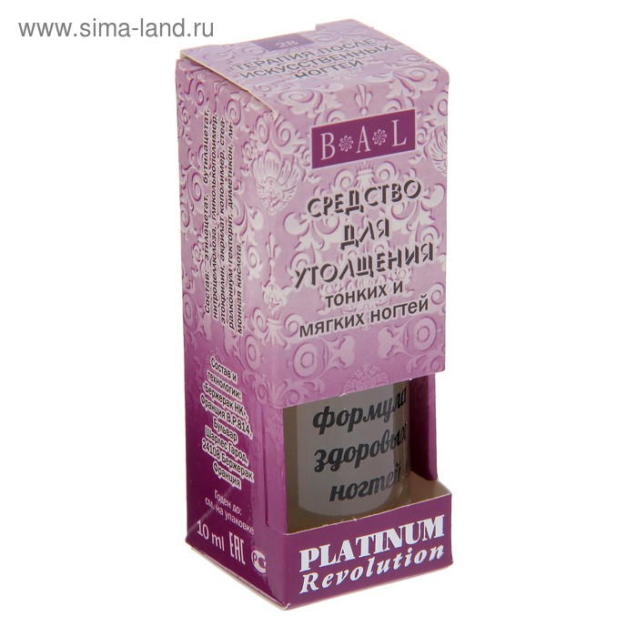 Средство для утолщения тонких и мягких ногтей Platinum Revolution, 10 мл
Средство для утолщения тонких и мягких ногтей Platinum Revolution, 10 мл