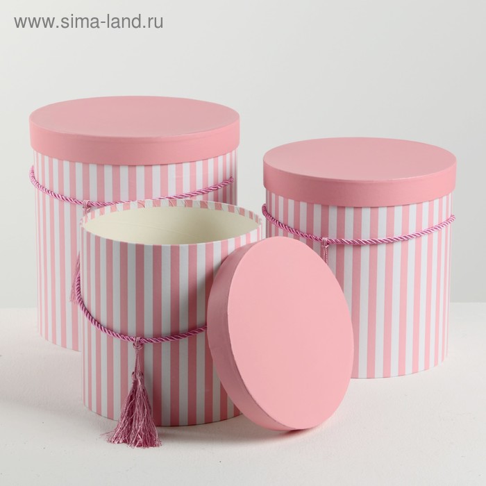 Набор коробок 3 в 1 "Полоски", розовый, 24 х 24 х 26 - 19 х 19 х 20 см
Набор коробок 3 в 1 "Полоски", розовый, 24 х 24 х 26 - 19 х 19 х 20 см