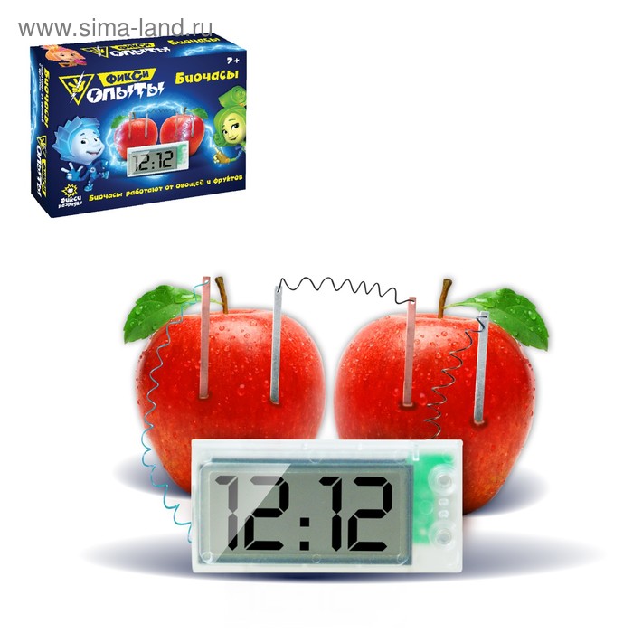 Набор для опытов ФИКСИКИ "Биочасы"
Набор для опытов ФИКСИКИ "Биочасы"