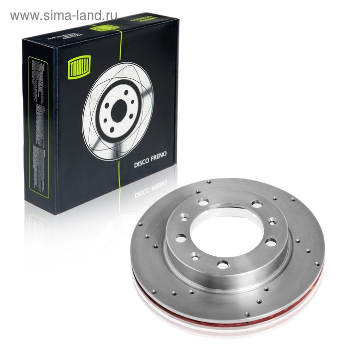 Диск тормозной передний для автомобилей УАЗ 3160 перфорированный 3160-3501076, TRIALLI DF 460