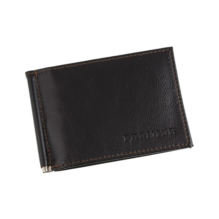 фото Портмоне с зажимом m-53-328, 11,2*1,2*9,отд на карточек, коричневый премьер