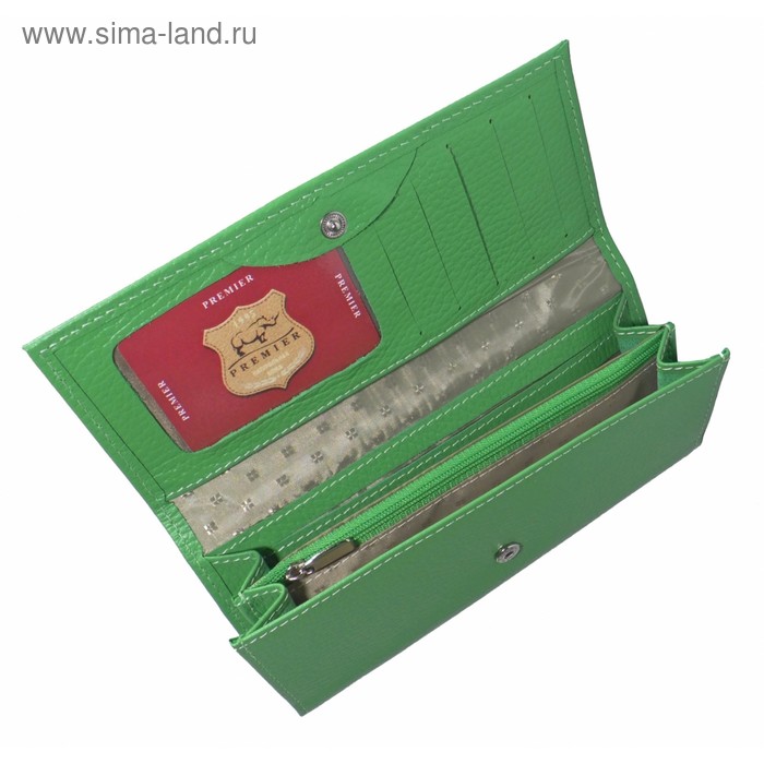Кошелёк женский на молнии, 3 отдела для купюр, для монет, для кредитных карт, цвет зелёный
Кошелёк женский на молнии, 3 отдела для купюр, для монет, для кредитных карт, цвет зелёный