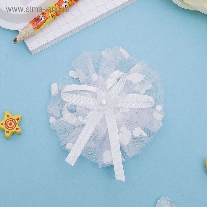 Резинка для волос "Школьница" бант жемчужина, d-6 см, белый
Резинка для волос "Школьница" бант жемчужина, d-6 см, белый