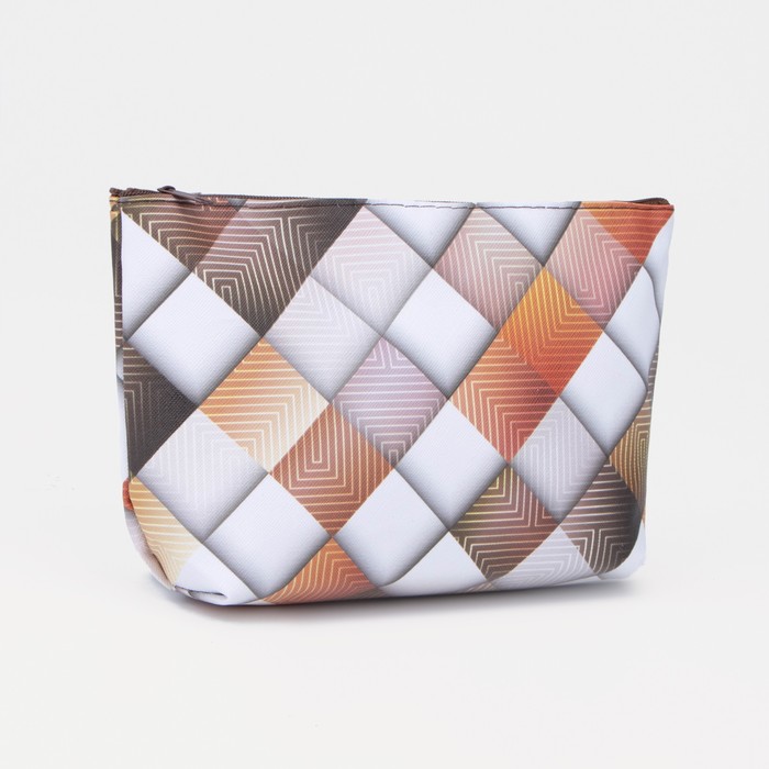 фото Косметичка простая, отдел на молнии, цвет коричневый