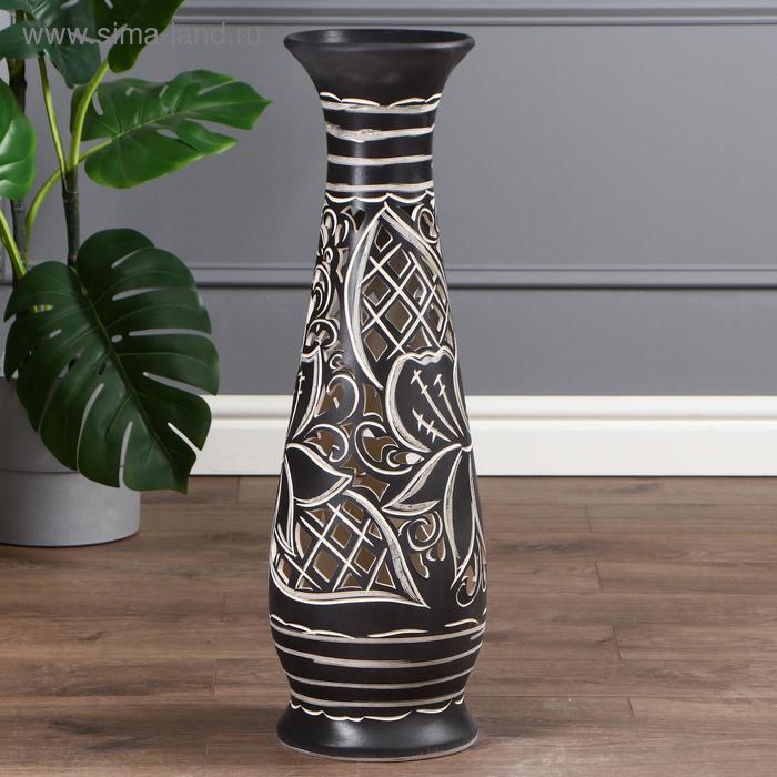Ваза керамика напольная "Глория", резка, глазурь, 68 см
Ваза керамика напольная "Глория", резка, глазурь, 68 см
