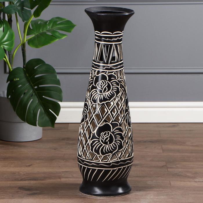 Ваза керамическая "Глория", напольная, сквозная резка, глазурь, 67 см
Ваза керамическая "Глория", напольная, сквозная резка, глазурь, 67 см