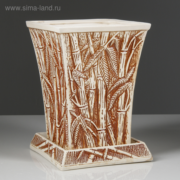 Цветочный горшок "Бамбук", под шамот, керамика, 3 л
Цветочный горшок "Бамбук", под шамот, керамика, 3 л