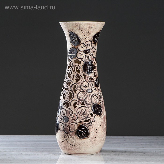 Ваза керамическая "Осень", напольная, сквозная резка, под шамот, 58 см, микс
Ваза керамическая "Осень", напольная, сквозная резка, под шамот, 58 см, микс