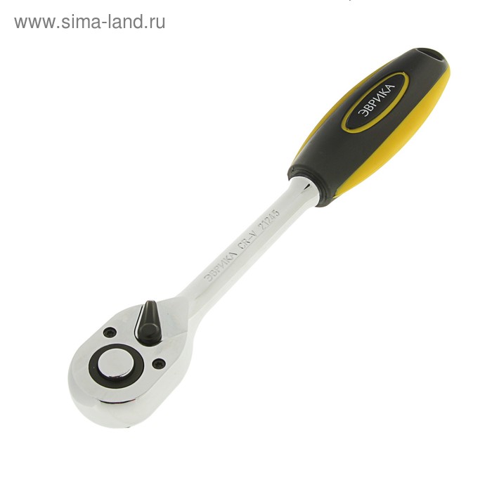 Трещотка "Эврика", 1/2", 45 зубьев, с прямой резиновой ручкой
Трещотка "Эврика", 1/2", 45 зубьев, с прямой резиновой ручкой