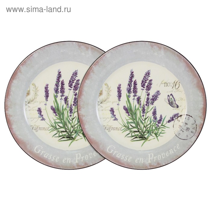 фото Набор из 2-х обеденных тарелок «лаванда» lf ceramic