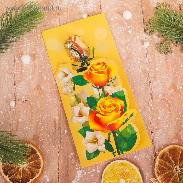 Фигура из тёмного шоколада «Роза» на открытке, микс, 15 г
Фигура из тёмного шоколада «Роза» на открытке, микс, 15 г