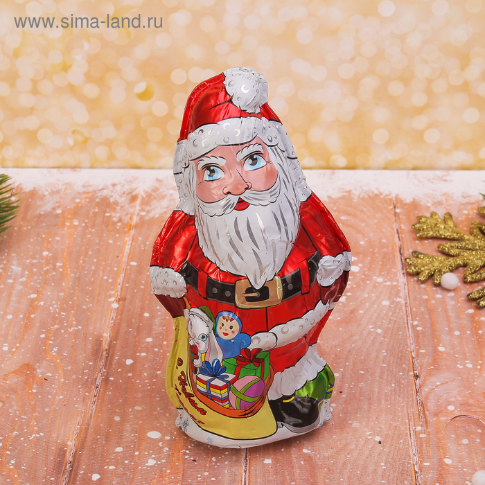 Фигура из тёмного шоколада «Санта Клаус», 75 г
