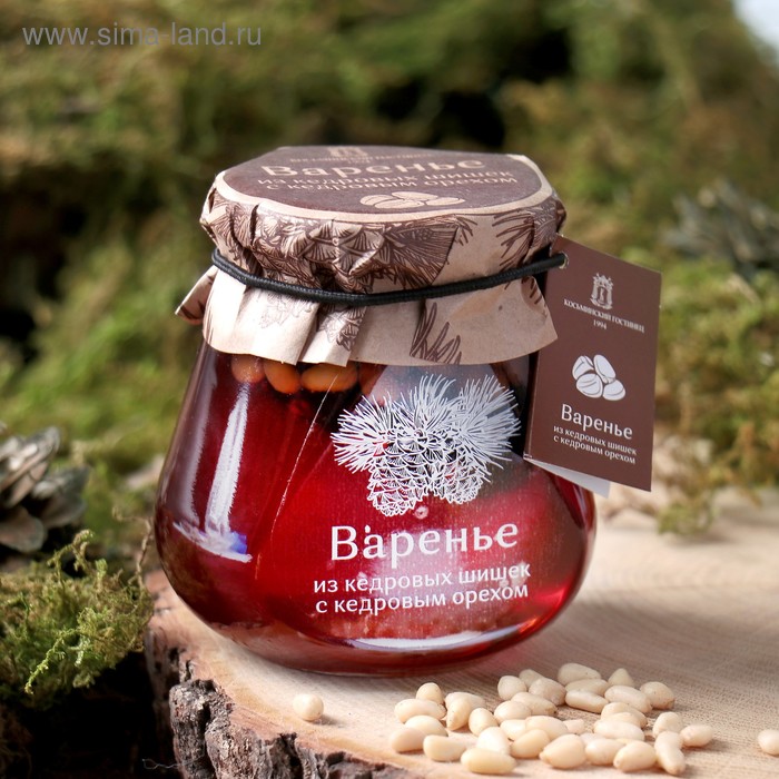 Варенье из кедровых шишек с кедровыми орехами, 290 г
Варенье из кедровых шишек с кедровыми орехами, 290 г