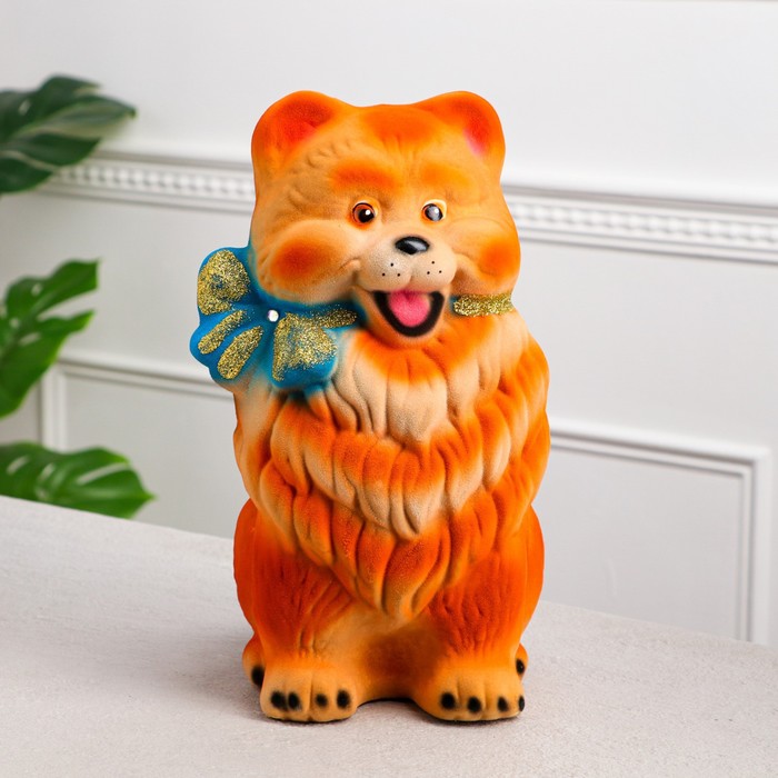 Копилка "Собака Шпиц", флок, коричневый, 30 см, микс
Копилка "Собака Шпиц", флок, коричневый, 30 см, микс