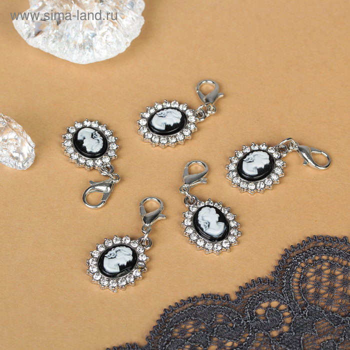 Шармик "Камея", цвет чёрно-белый в серебре
Шармик "Камея", цвет чёрно-белый в серебре