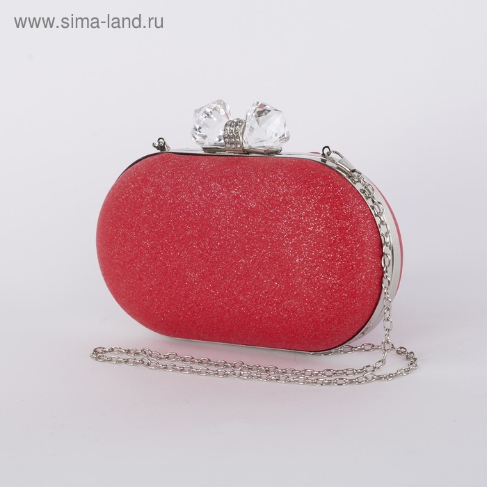Клатч женский, отдел на фермуаре, длинная цепь, цвет красный
Клатч женский, отдел на фермуаре, длинная цепь, цвет красный