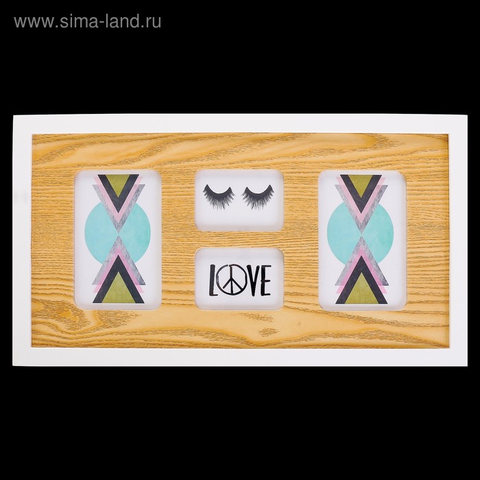 Фоторамка пластик на 4 фото 6х9, 9х14 см "Эко-стиль" 26х45 см
Фоторамка пластик на 4 фото 6х9, 9х14 см "Эко-стиль" 26х45 см