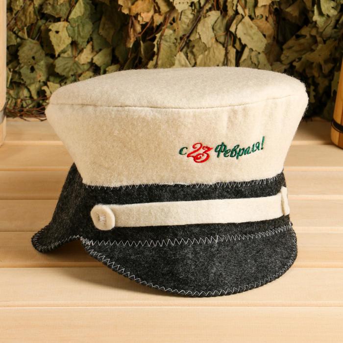 Шапка для бани Фуражка "С 23 февраля"
Шапка для бани Фуражка "С 23 февраля"