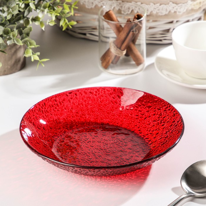 Тарелка, d=20 см, цвет красный
Тарелка, d=20 см, цвет красный