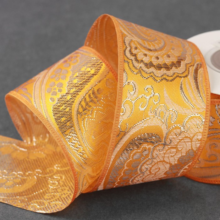 Лента декоративная «Жаккард», 50 мм, 9 ± 0,5 м, цвет золотой
Лента декоративная «Жаккард», 50 мм, 9 ± 0,5 м, цвет золотой