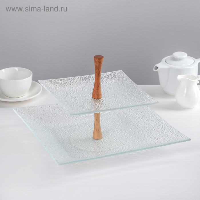 Этажерка 2-ярусная, 19,5×29,5 см, основание МИКС, подарочная упаковка 
Этажерка 2-ярусная, 19,5×29,5 см, основание МИКС, подарочная упаковка