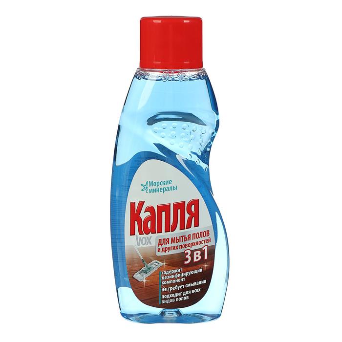 Средство для мытья полов "Капля VOX - Морские минералы", 500 мл
Средство для мытья полов "Капля VOX - Морские минералы", 500 мл
