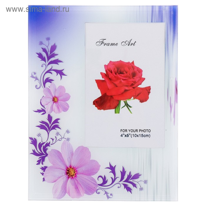 Фоторамка стекло 10х15 см "Цветочная ветвь" 22х17 см
Фоторамка стекло 10х15 см "Цветочная ветвь" 22х17 см
