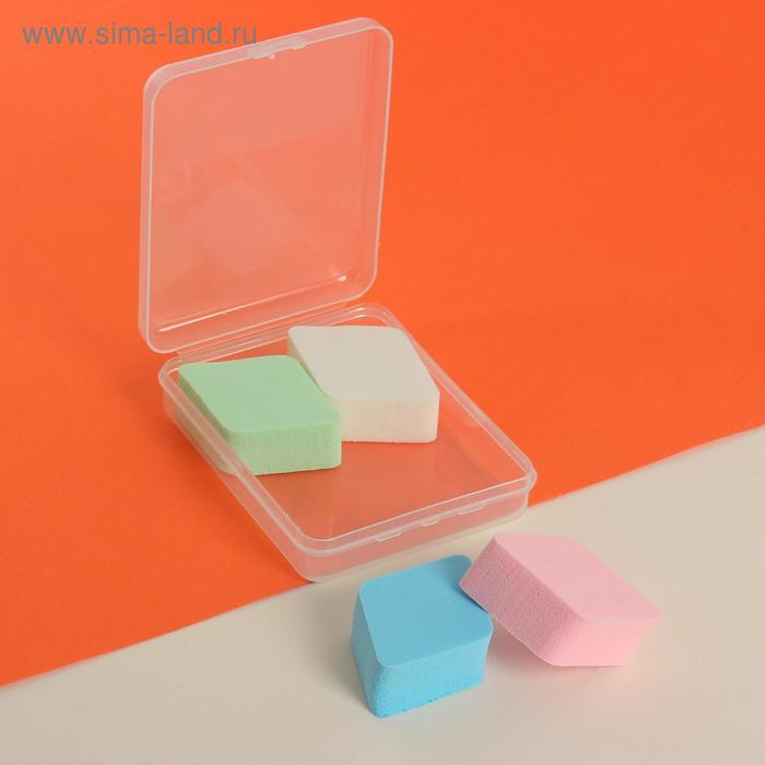 Набор спонжей для нанесения косметики, 6 × 4,5 см, в пластиковом футляре, 4 шт, цвет разноцветный
Набор спонжей для нанесения косметики, 6 × 4,5 см, в пластиковом футляре, 4 шт, цвет разноцветный