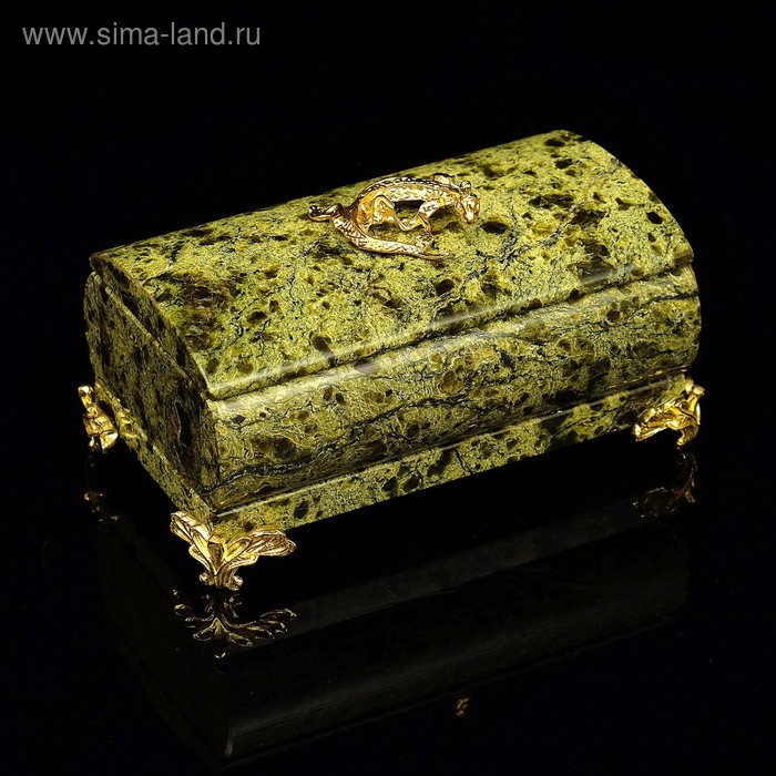 Шкатулка цилиндрическая, c ящеркой, на ножках, 5х9х5,5 см, серпент
Шкатулка цилиндрическая, c ящеркой, на ножках, 5х9х5,5 см, серпент