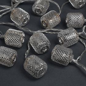 Гирлянда "Нить" 4 м с насадками "Фонарик сетка", IP20, прозрачная нить, 20 LED, свечение белое, 8 режимов, 220 В
Гирлянда "Нить" 4 м с насадками "Фонарик сетка", IP20, прозрачная нить, 20 LED, свечение белое, 8 режимов, 220 В