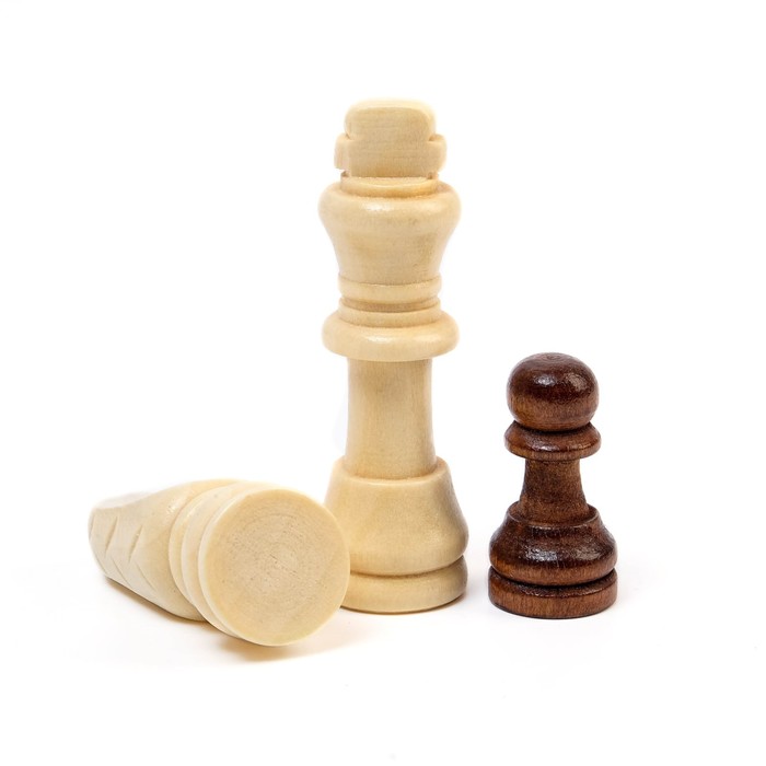 фото Шахматы деревянные обиходные 29 х 29 см, король h-5.5 см, пешка h-3 см