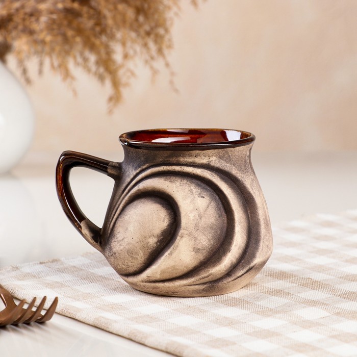 Кружка "Волна", коричневая, керамика, 0.35 л
Кружка "Волна", коричневая, керамика, 0.35 л