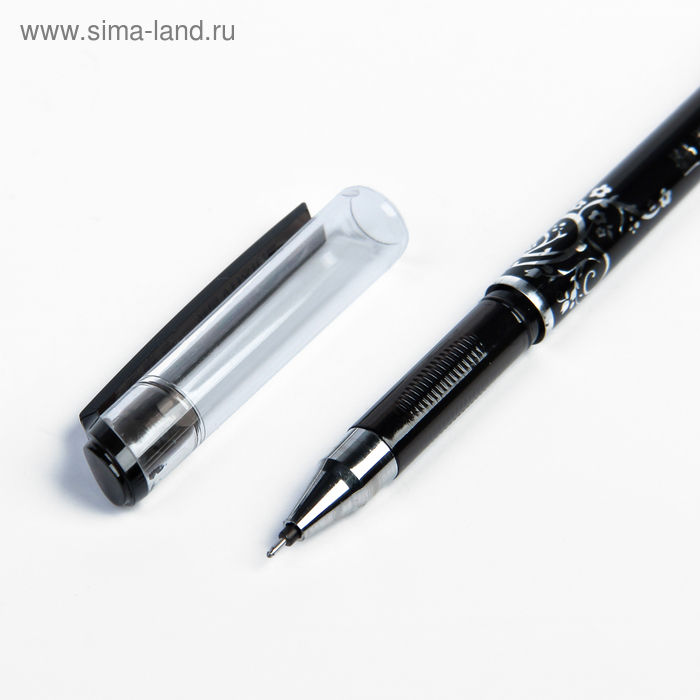 фото Ручка гелевая со стираемыми чернилами 0,5 мм, стержень чёрный корпус тонированный