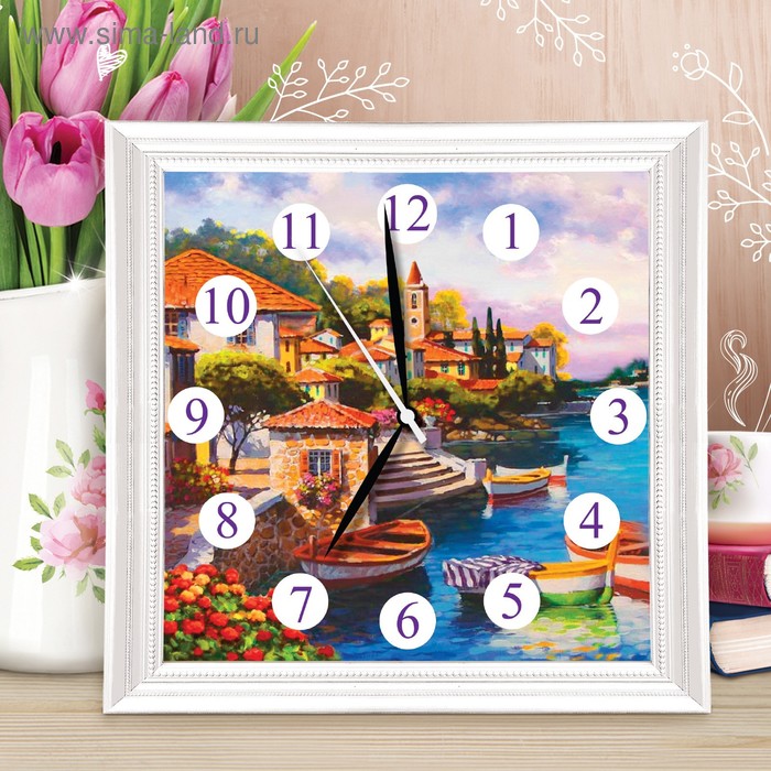Картина по номерам - часы «Домики», 30х30 см
Картина по номерам - часы «Домики», 30х30 см