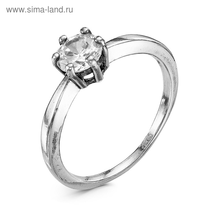 Кольцо "Классика" с камешком, посеребрение с оксидированием, 18 размер
Кольцо "Классика" с камешком, посеребрение с оксидированием, 18 размер