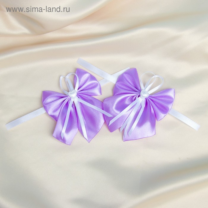 Бант-бабочка свадебный для декора, атласный, 2 шт, сиреневый
Бант-бабочка свадебный для декора, атласный, 2 шт, сиреневый