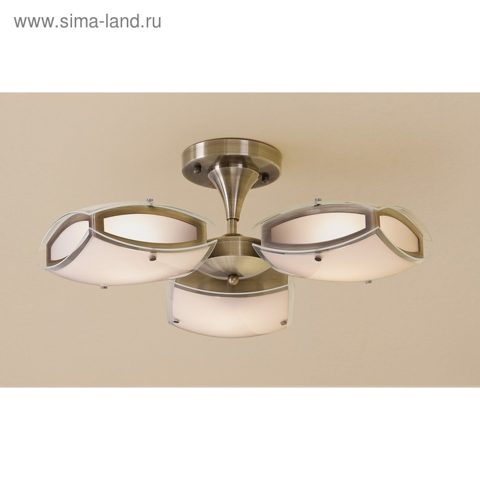 Люстра CL161133 "Берген" 3x75W E27 стар.бронза 55x55x22 см
Люстра CL161133 "Берген" 3x75W E27 стар.бронза 55x55x22 см