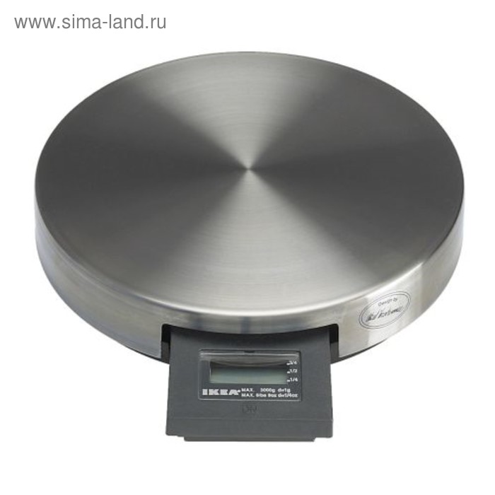 Весы кухонные ОРДНИНГ, электронные, до 3 кг, серебристые