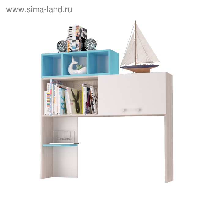 Полка-надставка "Джимми", ясень светлый/топаз/белый, фотопечать
Полка-надставка "Джимми", ясень светлый/топаз/белый, фотопечать