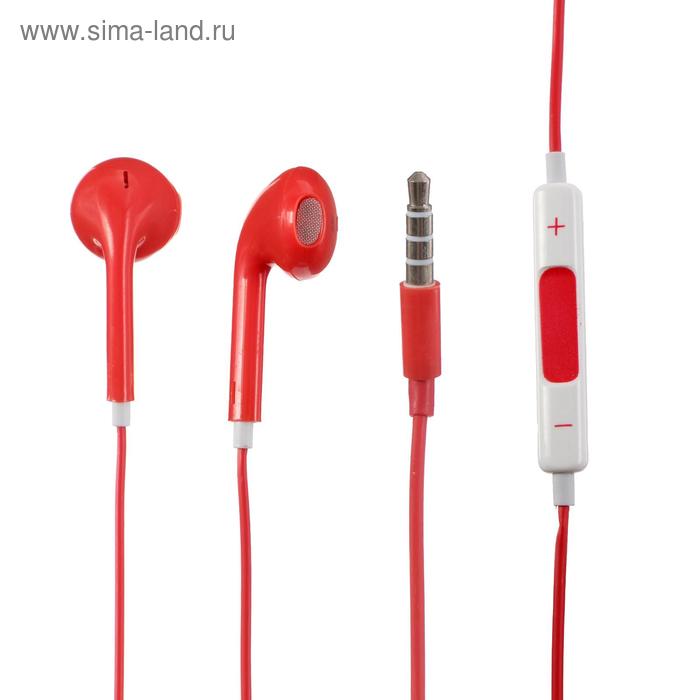 Наушники LuazON W-08, вкладыши, микрофон, красные
Наушники LuazON W-08, вкладыши, микрофон, красные