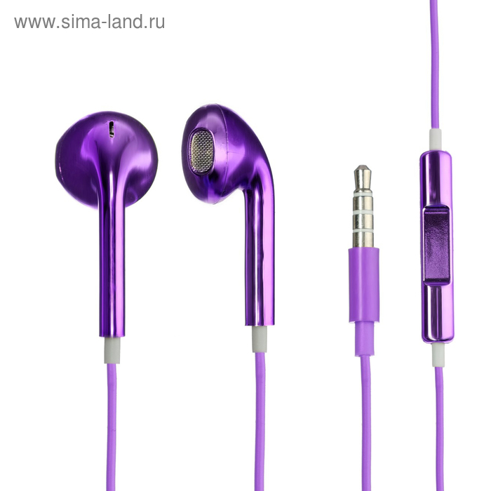 Наушники LuazON VBT 1.2, вкладыши, микрофон, фиолетовые
Наушники LuazON VBT 1.2, вкладыши, микрофон, фиолетовые