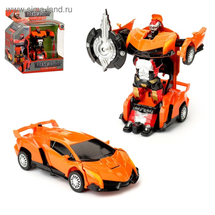 Робот "Автобот", трансформируется, с инерционным механизмом, цвет оранжевый
Робот "Автобот", трансформируется, с инерционным механизмом, цвет оранжевый