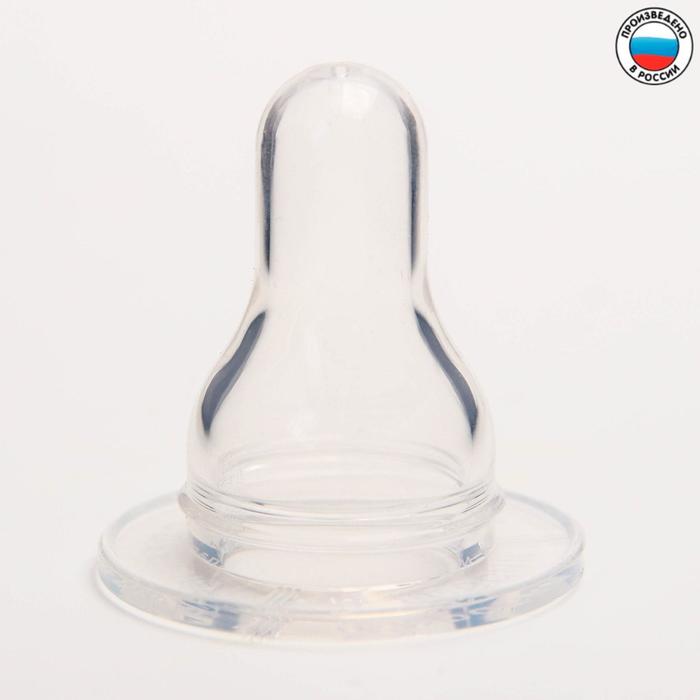 Соска силиконовая на бутылочку, M, от 1 мес., медленный поток
Соска силиконовая на бутылочку, M, от 1 мес., медленный поток