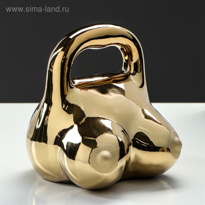 Копилка "Грудь", глянец, золотистый цвет, 20 см
Копилка "Грудь", глянец, золотистый цвет, 20 см