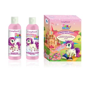 Подарочный набор Compliment Pony little Star: шампунь, 250 мл + пена для ванны, 250 мл + магнит
Подарочный набор Compliment Pony little Star: шампунь, 250 мл + пена для ванны, 250 мл + магнит