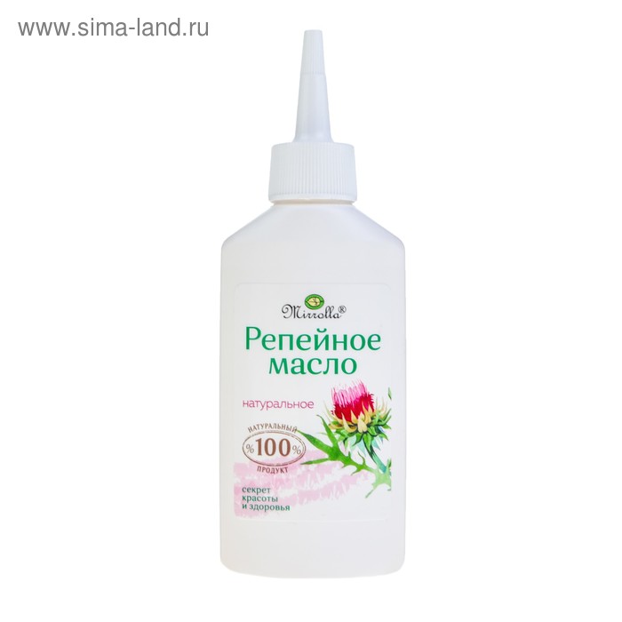 Репейное масло Mirrolla с капельным дозатором, 99 мл 
Репейное масло Mirrolla с капельным дозатором, 99 мл